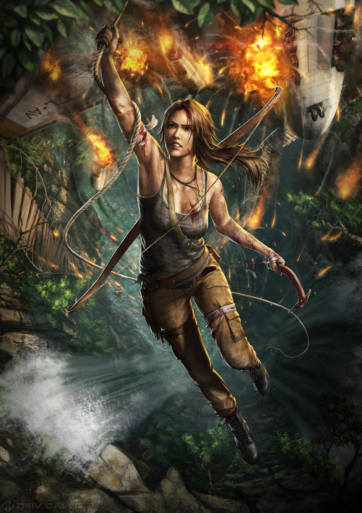 Tomb Raider Stuff! - Deiv Calviz - Illustrations, Concept Art, Graphics