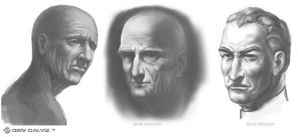 Hogarth Heads Study 01