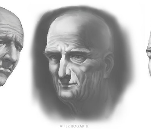 Hogarth Heads Study 01