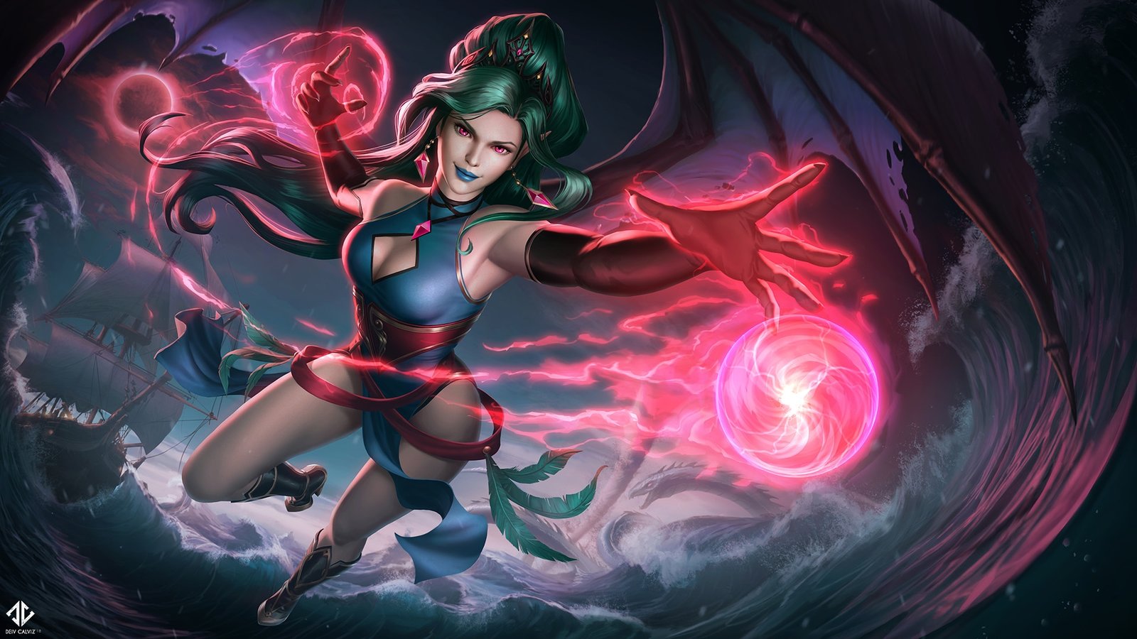 Evelyn_Splash_Illustration_Deiv_Calviz
